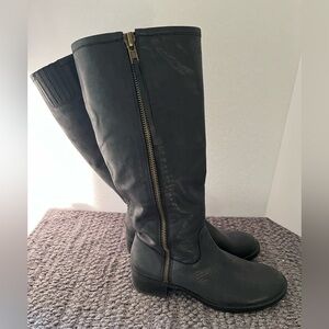 Lucky Brand Tall Boots Black Leather